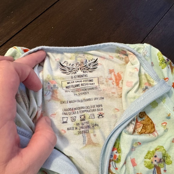 Free Birdees Charming Baby Animal Print Footie - Picture 4 of 5